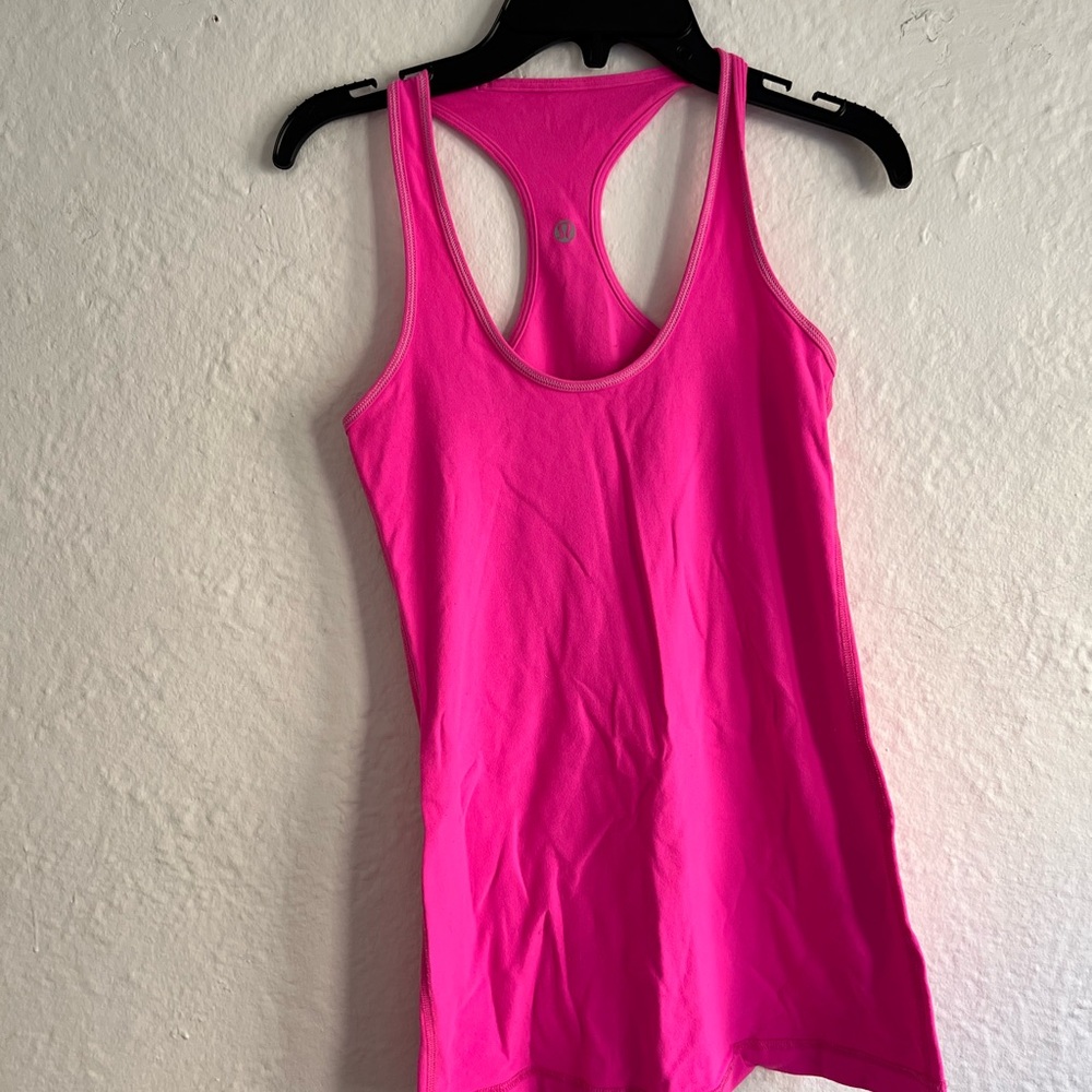 lululemon athletica Hot Pink Racerback Tank Top